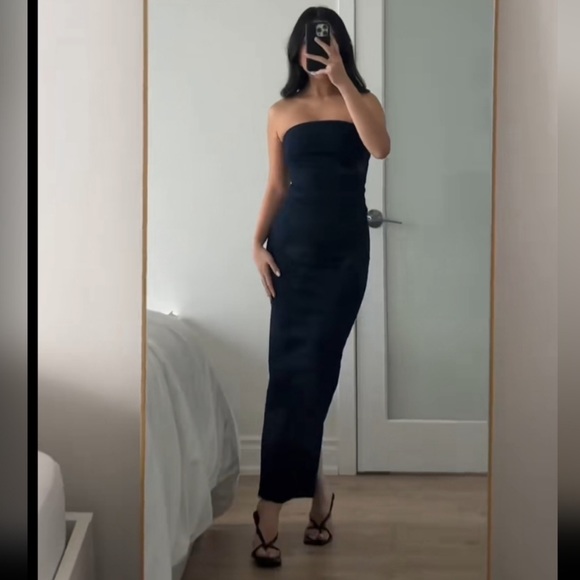 Zara Fitted ZW Denim Dress - Picture 4 of 16